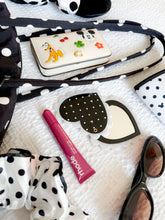 Load image into Gallery viewer, Heart Polka Dots | Pocket Swivel Mirror
